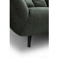 ECKSOFA Grün Mikrofaser  - Schwarz/Grün, KONVENTIONELL, Textil/Metall (313/215cm) - Hom`in