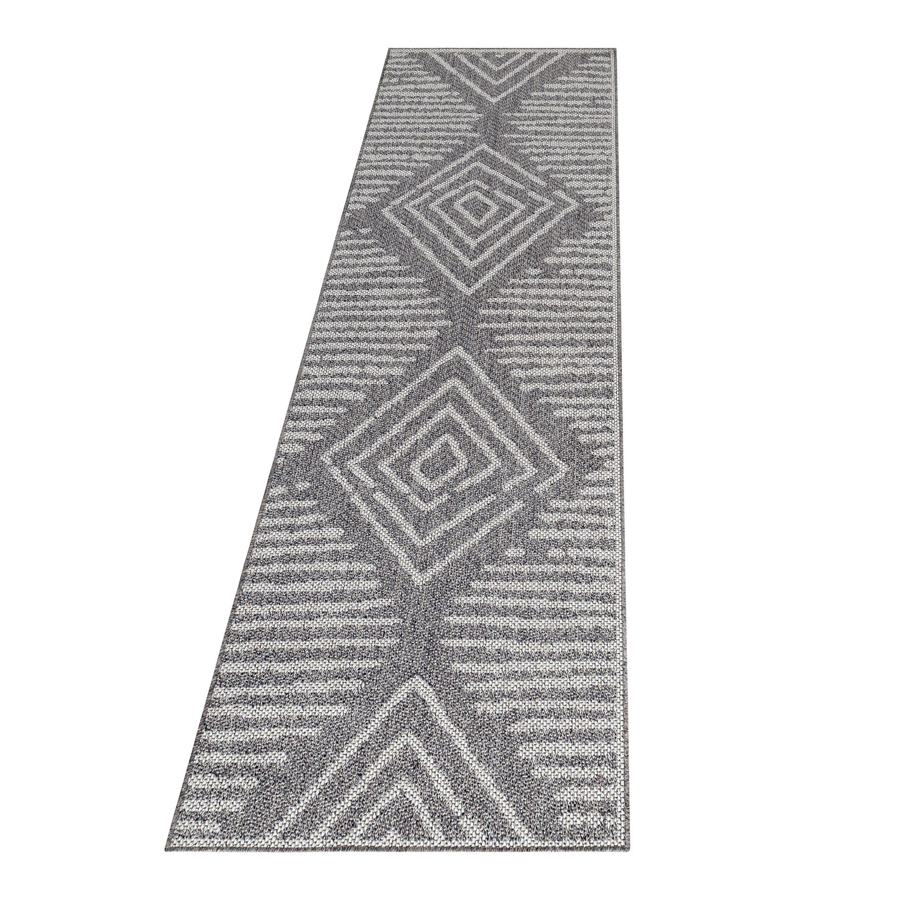LÄUFER 80/250 cm Aruba  - Grau, Design, Textil (80/250cm) - Novel