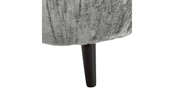 BIGSOFA Chenille Grau  - Schwarz/Grau, Design, Holz/Textil (245/85/110cm) - Landscape