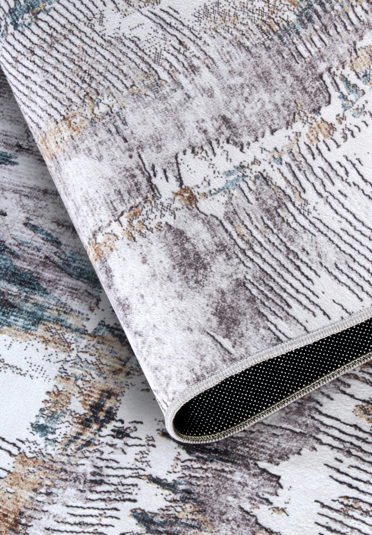 FLACHWEBETEPPICH 120/160 cm Imagination Goldfarben, Blau  - Blau/Goldfarben, Design, Kunststoff (120/160cm) - Hanse Home