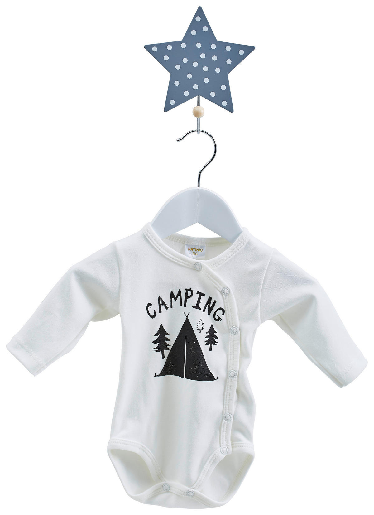GARDEROBENHAKEN 1 Stück  in Grau  - Grau, Basics, Holzwerkstoff/Metall (13,5/15,5/4,5cm) - My Baby Lou