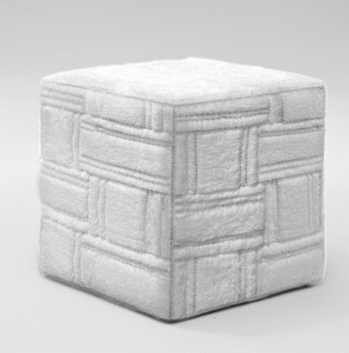 TABURE tekstil  bijela, tamno siva, bež        - bijela/tamno siva, Moderno, tekstil/plastika (38/38cm)