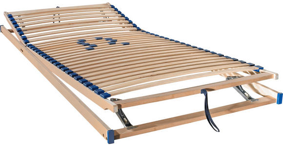 LATTENROST 80/200 cm Kopfteil, Fußteil, Mittelzone verstellbar, Birke  - Birkefarben, Basics, Holz/Kunststoff (80/200cm) - Sleeptex