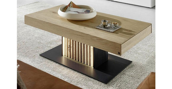 COUCHTISCH in Holz 120/70/45 cm - Eichefarben/Anthrazit, Design, Holz (120/70/45cm) - Valnatura