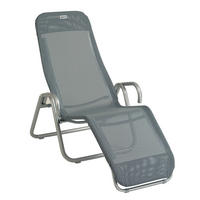 Ersatzbezug für Liege Calypso  - Grau, Basics, Textil (54/190cm) - Gardenson