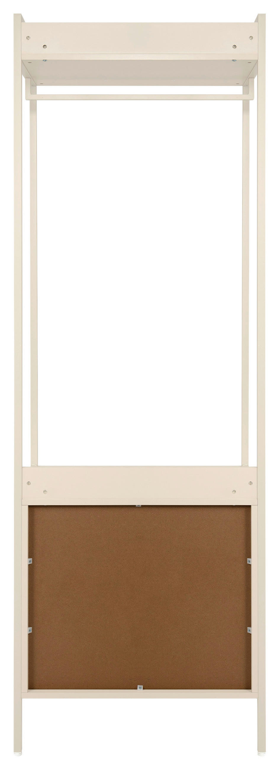 GARDEROBE 64/190/40 cm  - Beige, Modern, Holzwerkstoff/Metall (64/190/40cm) - MID.YOU