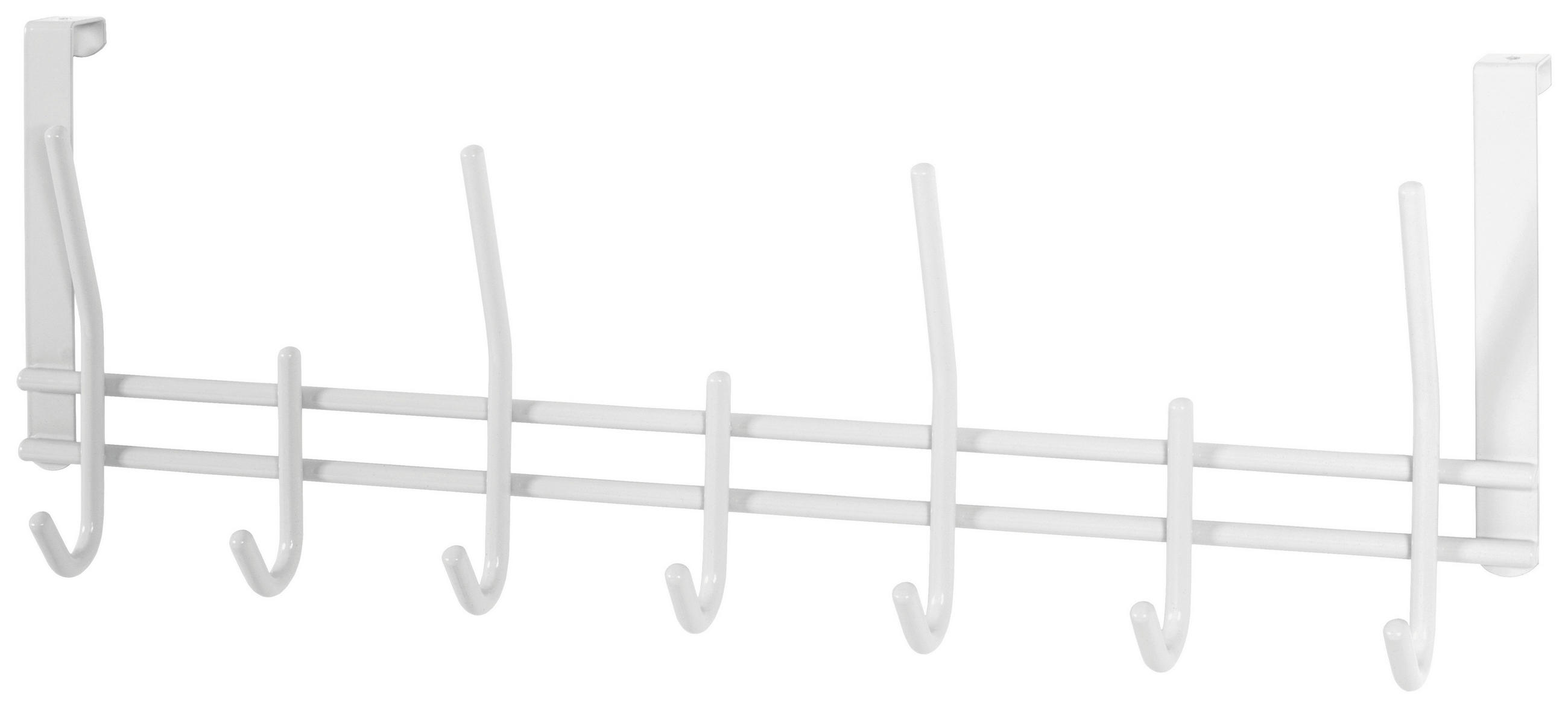 TÜRGARDEROBE  in Weiß  - Weiß, Metall (54/20/7cm)