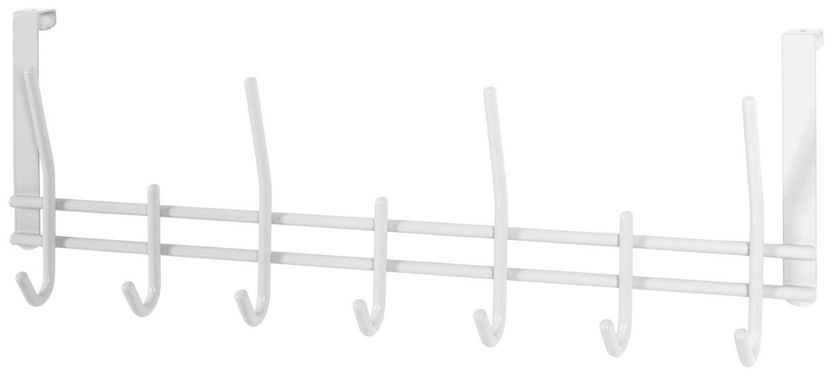 TÜRGARDEROBE  in Weiß  - Weiß, Metall (54/20/7cm)