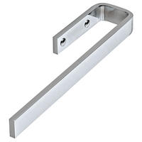 HANDTUCHHALTER 6,5/3/32 cm  - Chromfarben, Design, Metall (6,5/3/32cm) - Sadena