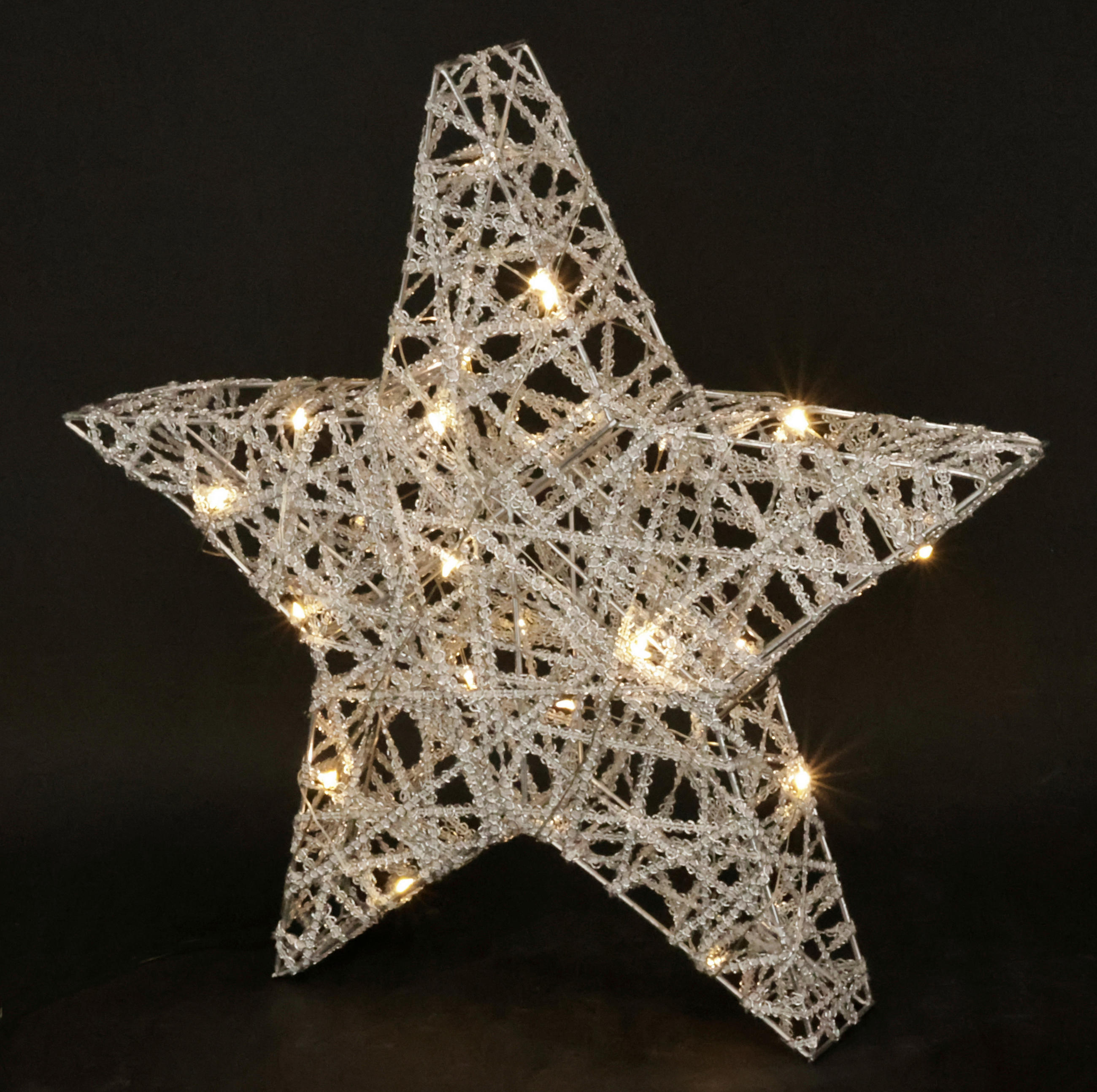 DEKOSTERN  - Silberfarben, Basics, Metall (35cm)