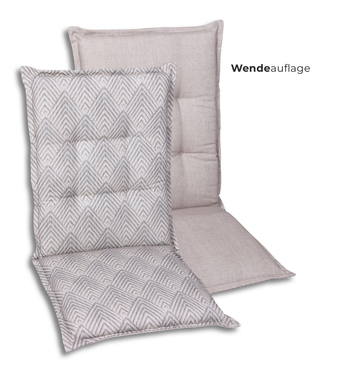 SESSELAUFLAGENSET in Beige Graphik  - Beige, Basics, Textil (50/7/108cm)