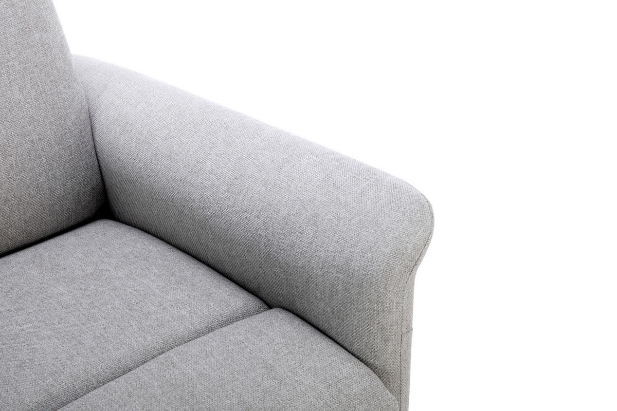 MASSAGESESSEL Mikrofaser Greige    - Greige/Schwarz, KONVENTIONELL, Kunststoff/Textil (72/102/86cm) - MID.YOU