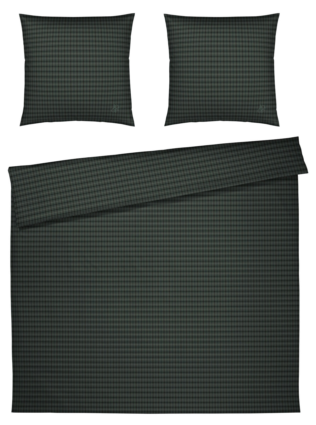 BETTWÄSCHE Flanell 200/200 cm  - Dunkelgrün, Design, Textil (200/200cm) - Joop!