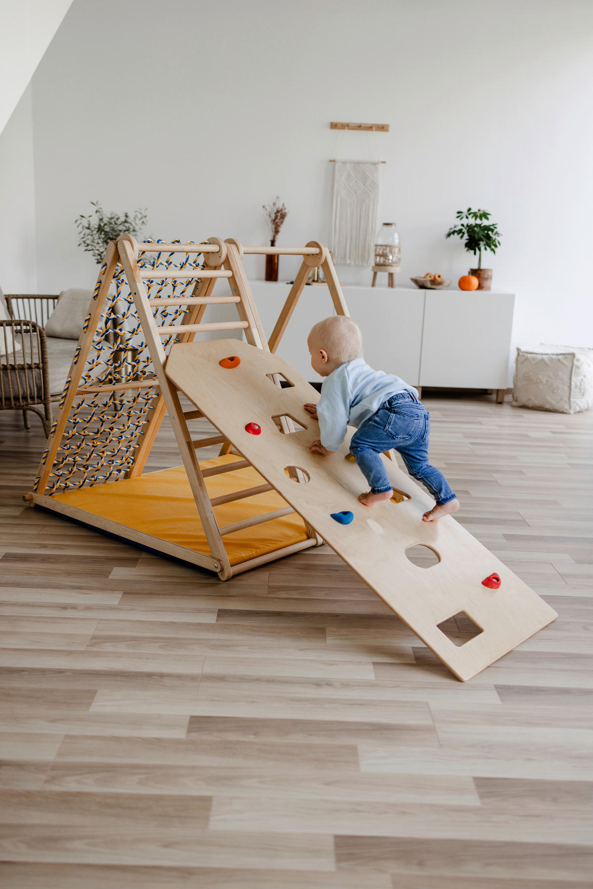 KLETTERGERÜST ZUBEHÖR - Birkefarben, Basics, Holz (55/140/5cm)