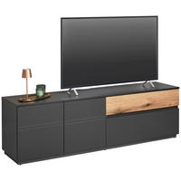 LOWBOARD  in 180/54/42 cm  - Alteiche/Anthrazit, Konventionell, Holzwerkstoff (180/54/42cm) - Carryhome