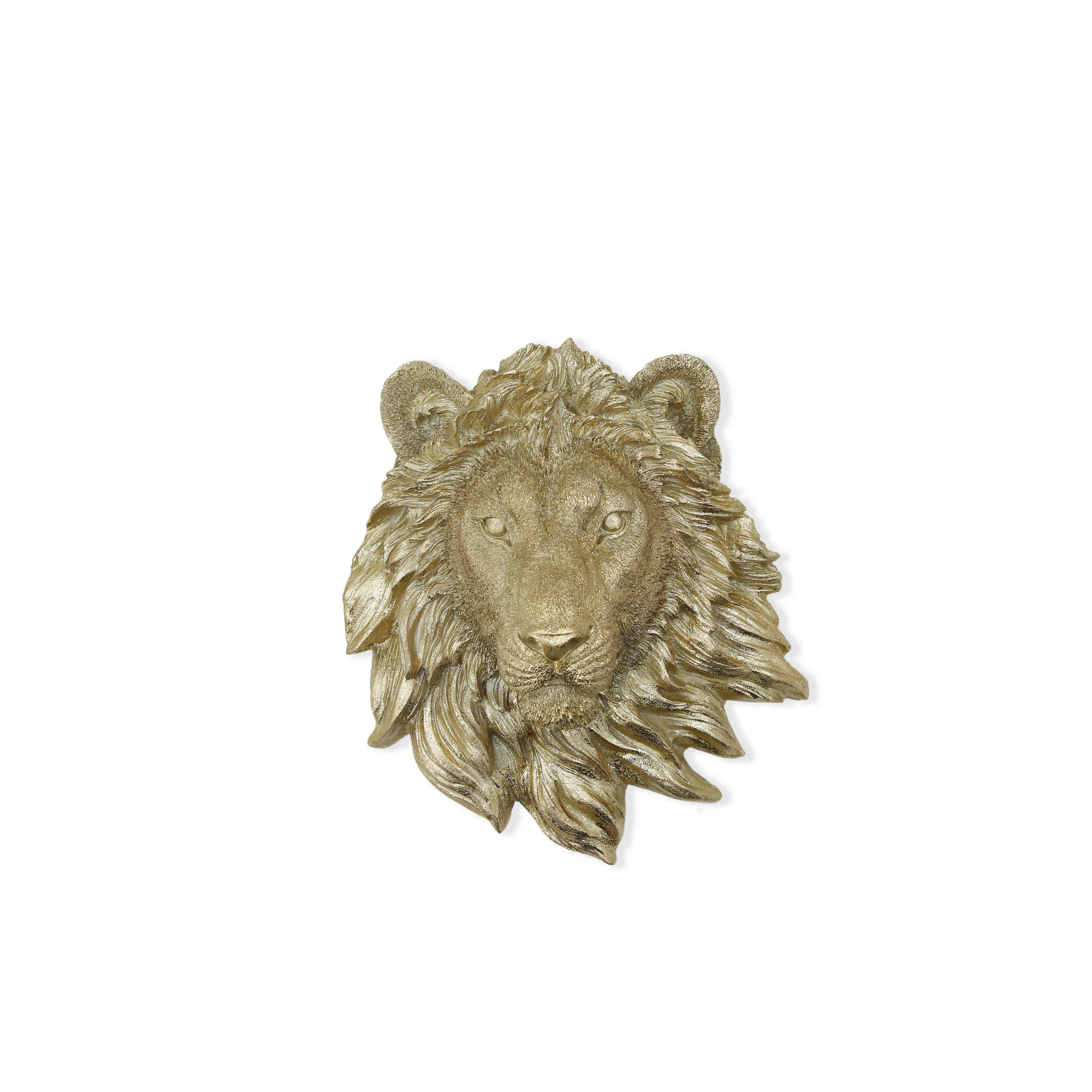 DEKORAČNÍ LEV - barvy zlata, Lifestyle, plast (18/20,5/8cm) - Ambia Home
