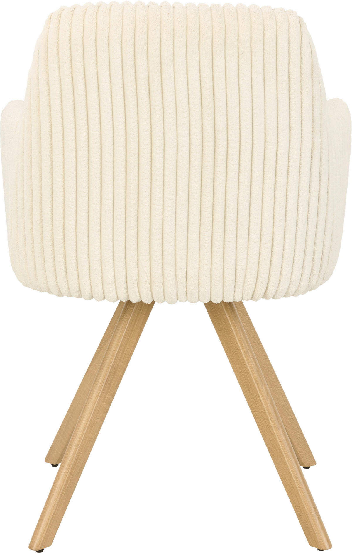 ARMLEHNSTUHL , Sitzfläche 180° drehbar , Cord  - Eichefarben/Beige, MODERN, Holz/Textil (56/88/60cm) - MID.YOU