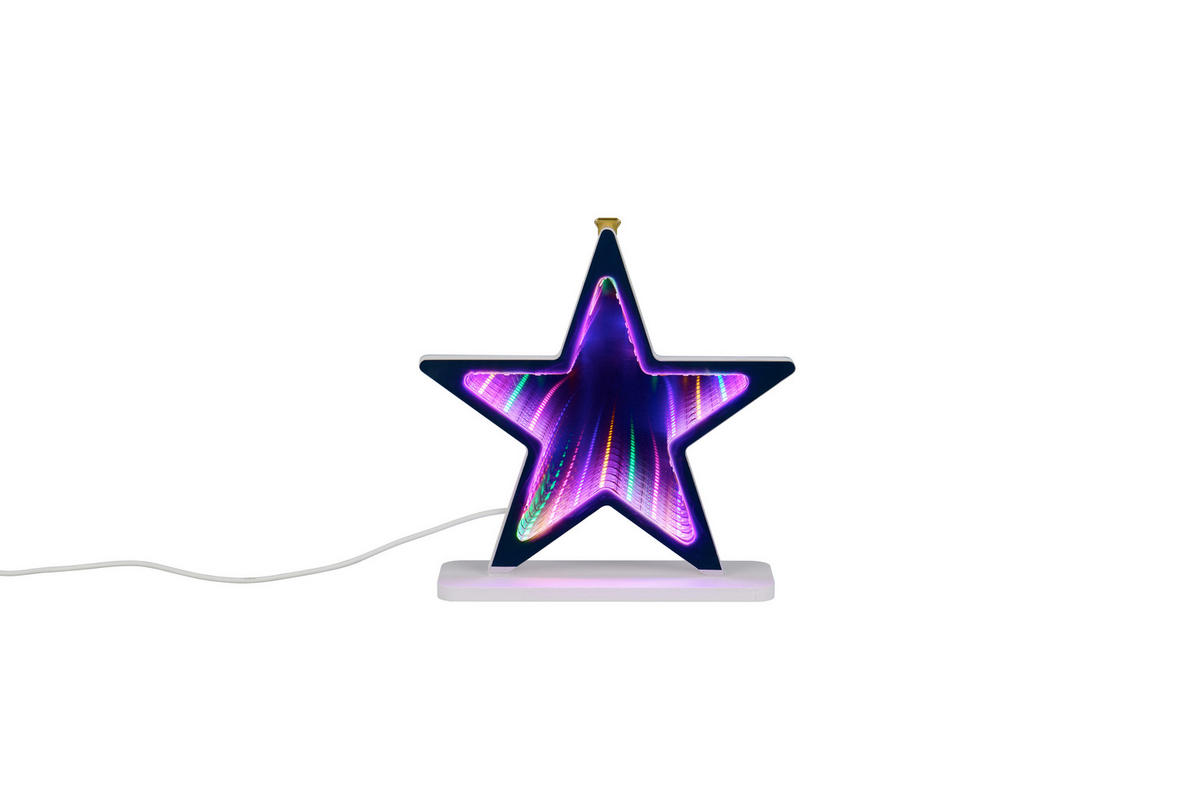 LED-WANDLEUCHTE Etoile 20/20/6 cm  - Weiß, LIFESTYLE, Kunststoff (20/20/6cm)