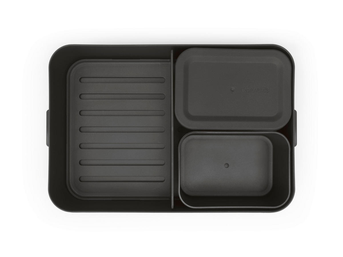KRABIČKA NA POTRAVINY plast   - tmavě šedá, Basics, plast (25.5/6.2/16.7cm) - Brabantia