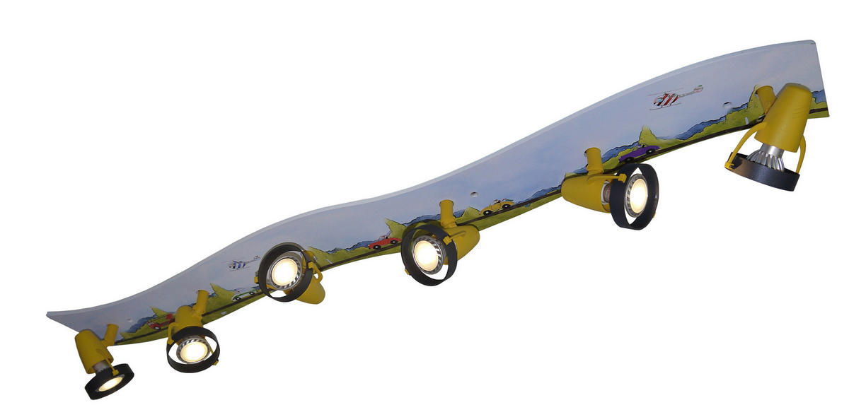 KINDERDECKENLEUCHTE 115/18/15 cm   - Multicolor, LIFESTYLE, Holz/Kunststoff (115/18/15cm) - Niermann