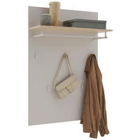 GARDEROBENPANEEL  in 80/115/28 cm  - Kaschmir/Eichefarben, Design, Holzwerkstoff (80/115/28cm) - Voleo