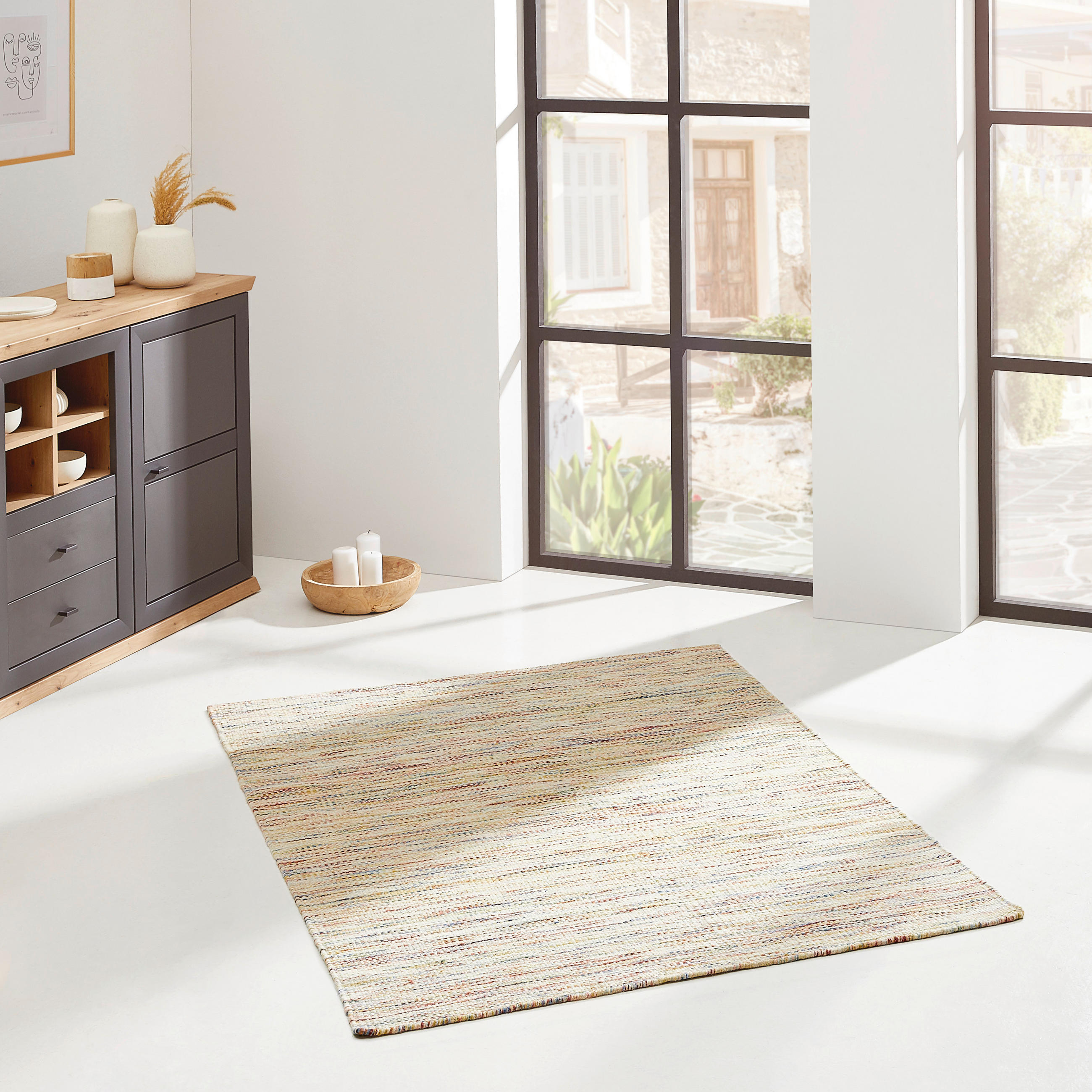 VLNENÝ KOBEREC, 70/130 cm, viacfarebná - viacfarebná, Natur, textil (70/130cm) - Linea Natura