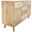 SIDEBOARD Kata  in 140/80/41 cm  - Naturfarben/Weiß, Design, Holz (140/80/41cm) - Landscape