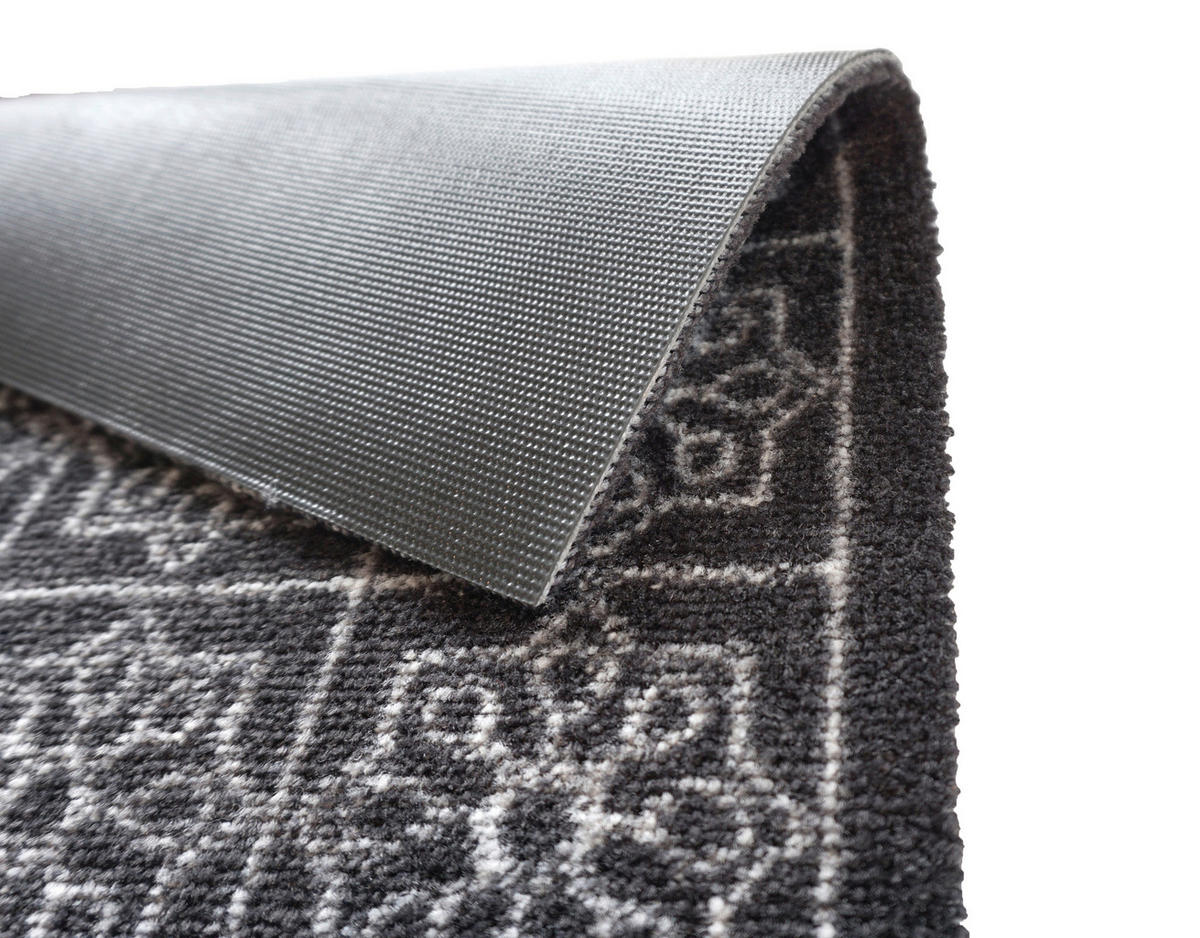 OTIRAČ ZA OBUĆU 50/70 cm   - bela/crna, Osnovno, tekstil (50/70cm)
