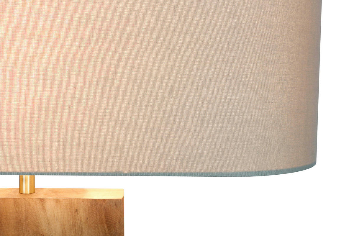 STEHLEUCHTE  40/171/20 cm   - Schwarz/Naturfarben, Design, Holz/Textil (40/171/20cm) - P & B