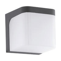 APLICĂ DE EXTERIOR - antracit, Basics, plastic/metal (11/11/11cm)