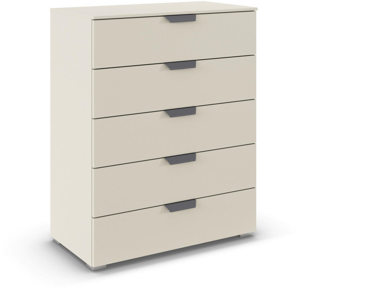 KOMMODE  in 80/100/43 cm  - Champagner/Dunkelgrau, Design, Holzwerkstoff/Metall (80/100/43cm) - Carryhome