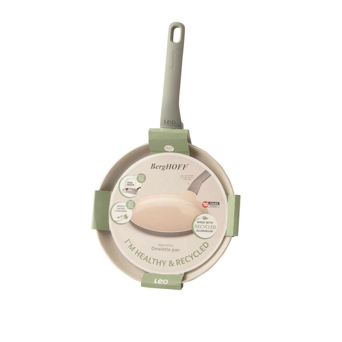 PALATSCHINKENPFANNE Leo  - Hellgrau, Basics, Metall (25/2cm) - BergHOFF
