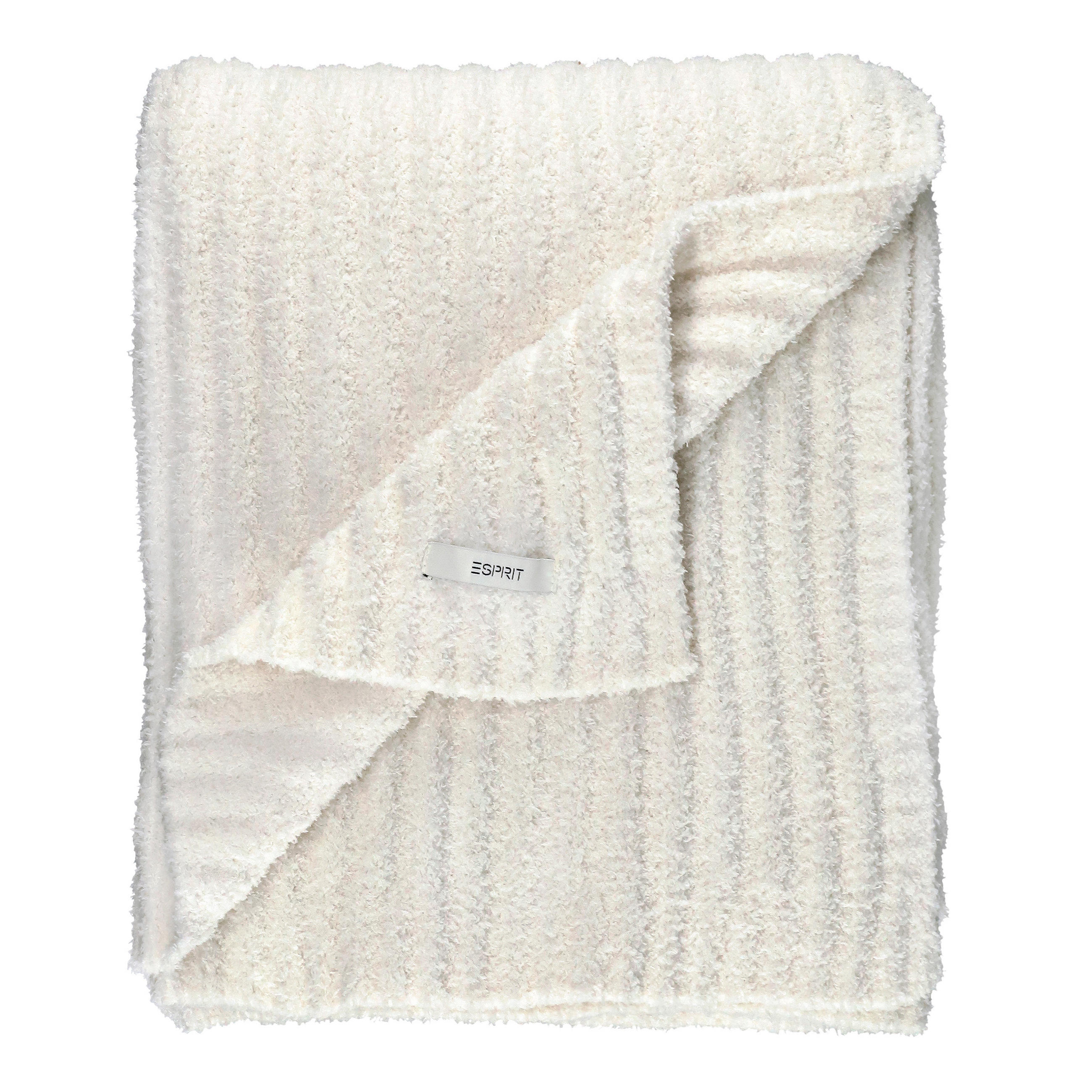 PLAID E-Cuddle 130/170 cm  - Naturfarben/Weiß, Basics, Textil (130/170cm) - Esprit