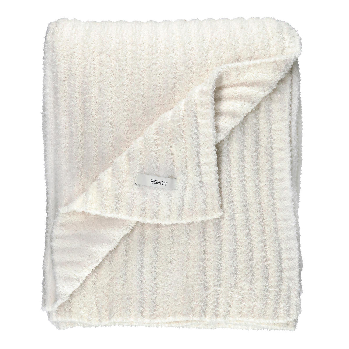 PLAID E-Cuddle 130/170 cm  - Naturfarben/Weiß, Basics, Textil (130/170cm) - Esprit