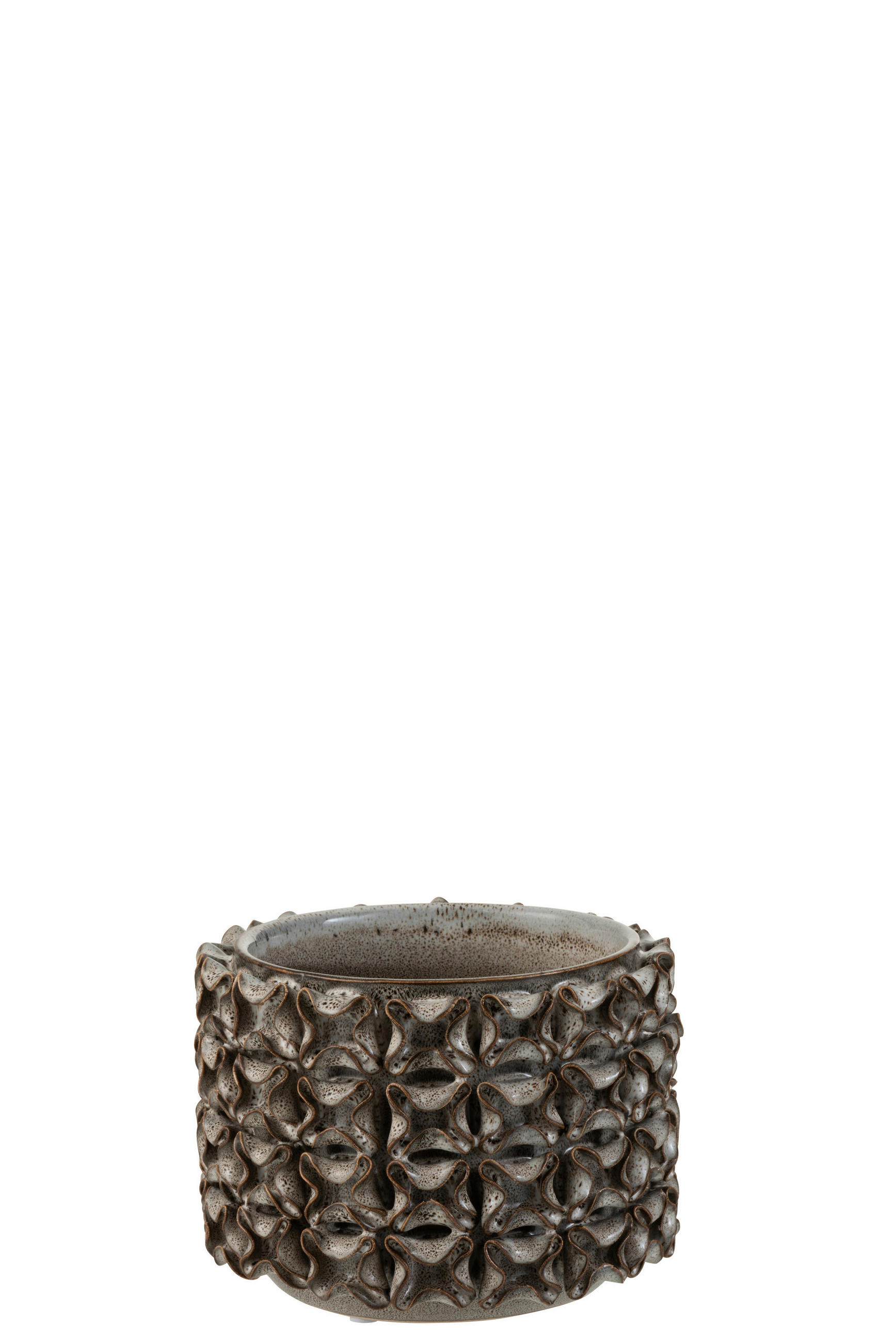 ÜBERTOPF   - Grau, Trend, Keramik (17/12cm)