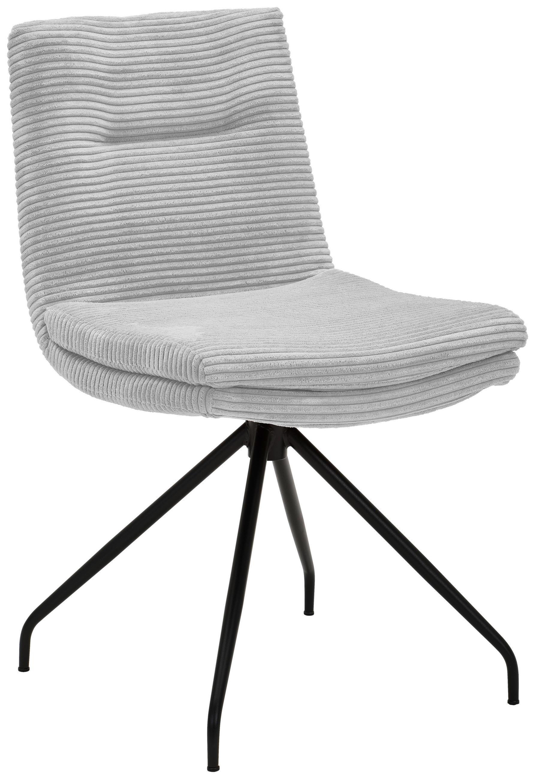 STUHL - Grauweiß/Schwarz, Design, Textil/Metall (50/85/64cm) - Musterring