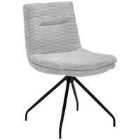 STUHL - Grauweiß/Schwarz, Design, Textil/Metall (50/85/64cm) - Musterring