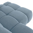 ECKSOFA Blau Flachgewebe  - Blau/Schwarz, KONVENTIONELL, Kunststoff/Textil (274/174cm) - Carryhome