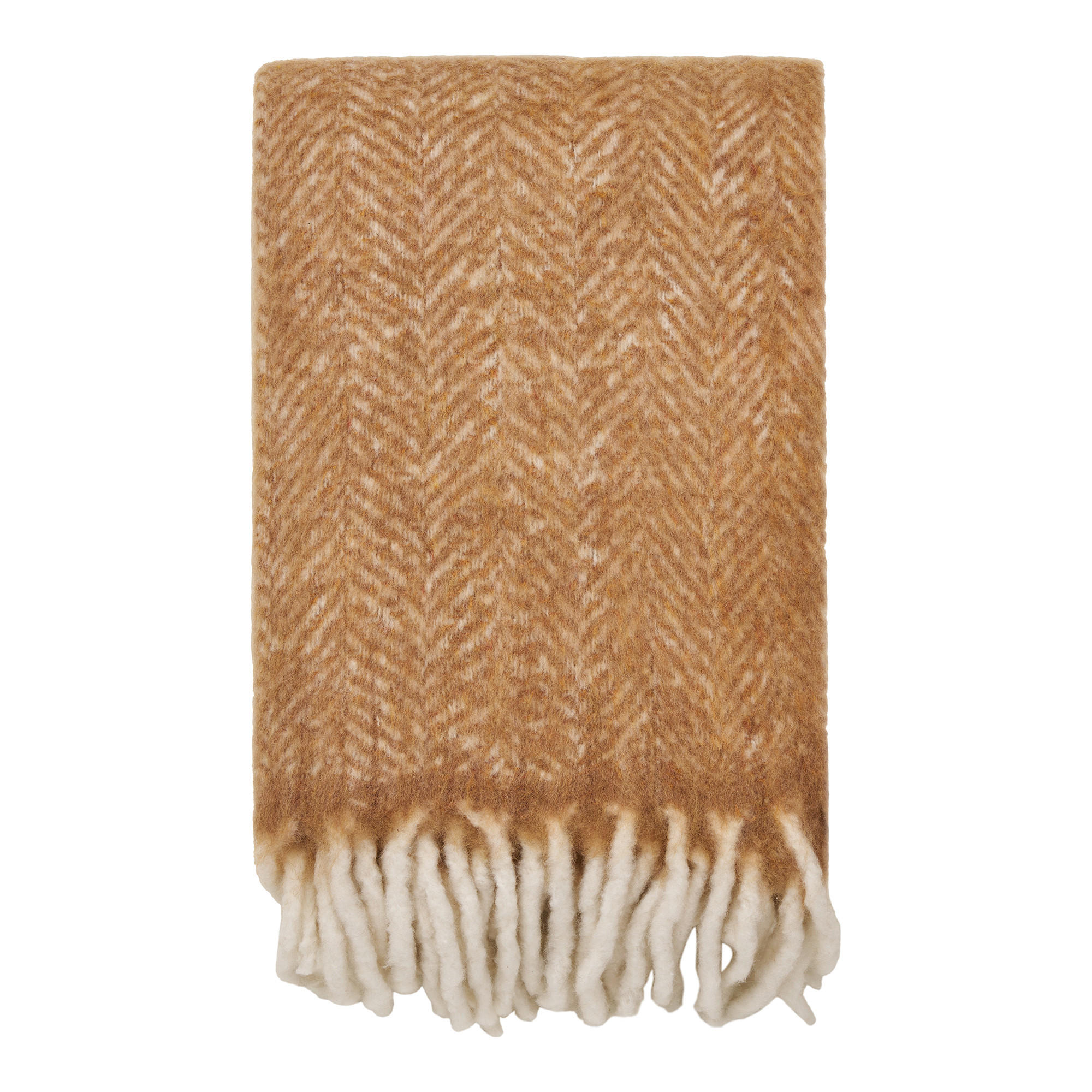 PLAID Carmel 130/170 cm  - Hellbraun, Basics, Textil (130/170cm)