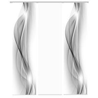 FLÄCHENVORHANG NEBLANA  3 Stück  blickdicht   60/245 cm  - Grau, Basics, Textil (60/245cm)