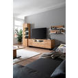 WOHNWAND 3-teilig  in Wildeiche  340/209/50 cm  - Wildeiche/Anthrazit, Natur, Glas/Holz (340/209/50cm) - Linea Natura