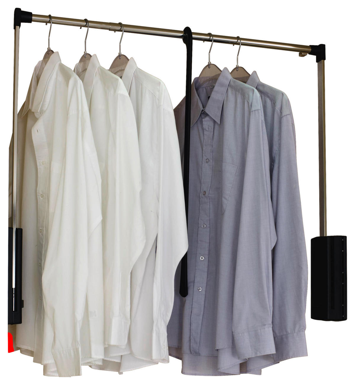 KLEIDERLIFT 77/83/31 cm Grau, Alufarben  - Alufarben/Grau, Kunststoff/Metall (77/83/31cm) - home24