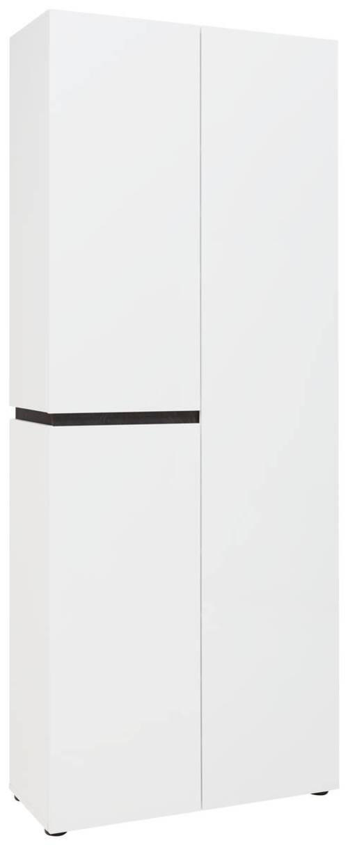CIPELARNIK  antracit, bela      - bela/antracit, Dizajnerski (80,1/200/34cm) - Voleo