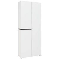SCHUHSCHRANK Anthrazit, Weiß  - Anthrazit/Weiß, Design (80,1/200/34cm) - Voleo