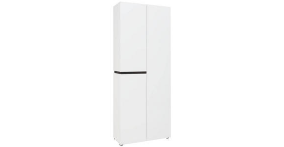 SCHUHSCHRANK 80,1/200/34 cm - Anthrazit/Weiß, Design (80,1/200/34cm) - Voleo