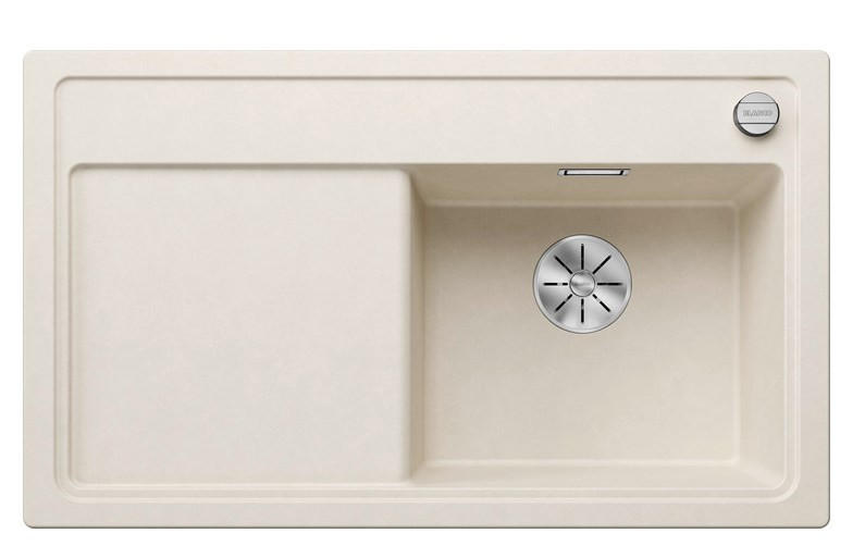 SPÜLE Zenar  - Weiß, Basics, Stein (86/19,7/51cm) - Blanco