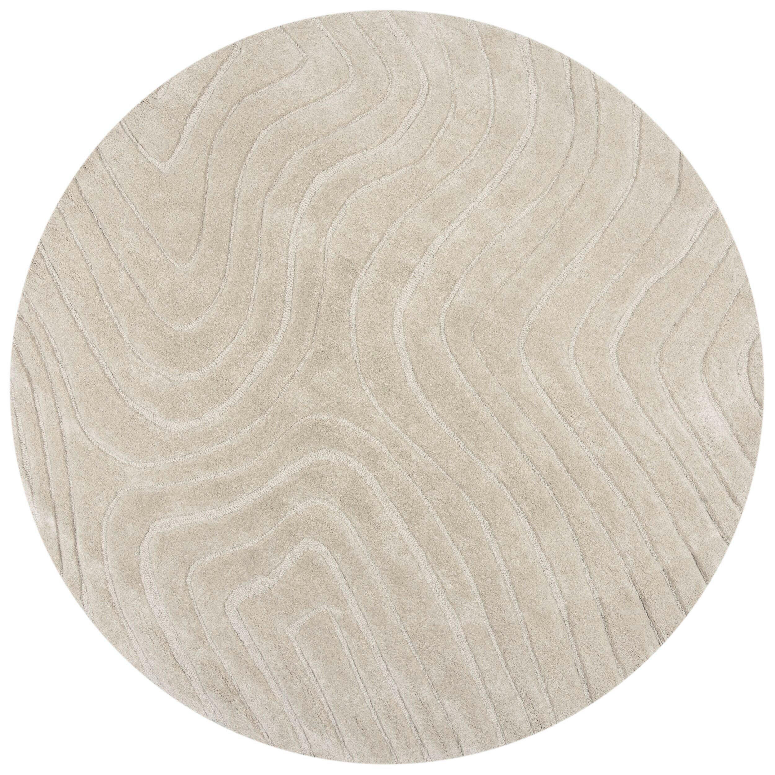 Flair Rugs VLNĚNÝ KOBEREC, 160/160 cm přírodní barvy