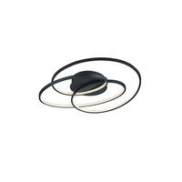 LED-DECKENLEUCHTE Gale 60/13,5/43 cm   - Schwarz, Design, Metall (60/13,5/43cm) - Trio Leuchten