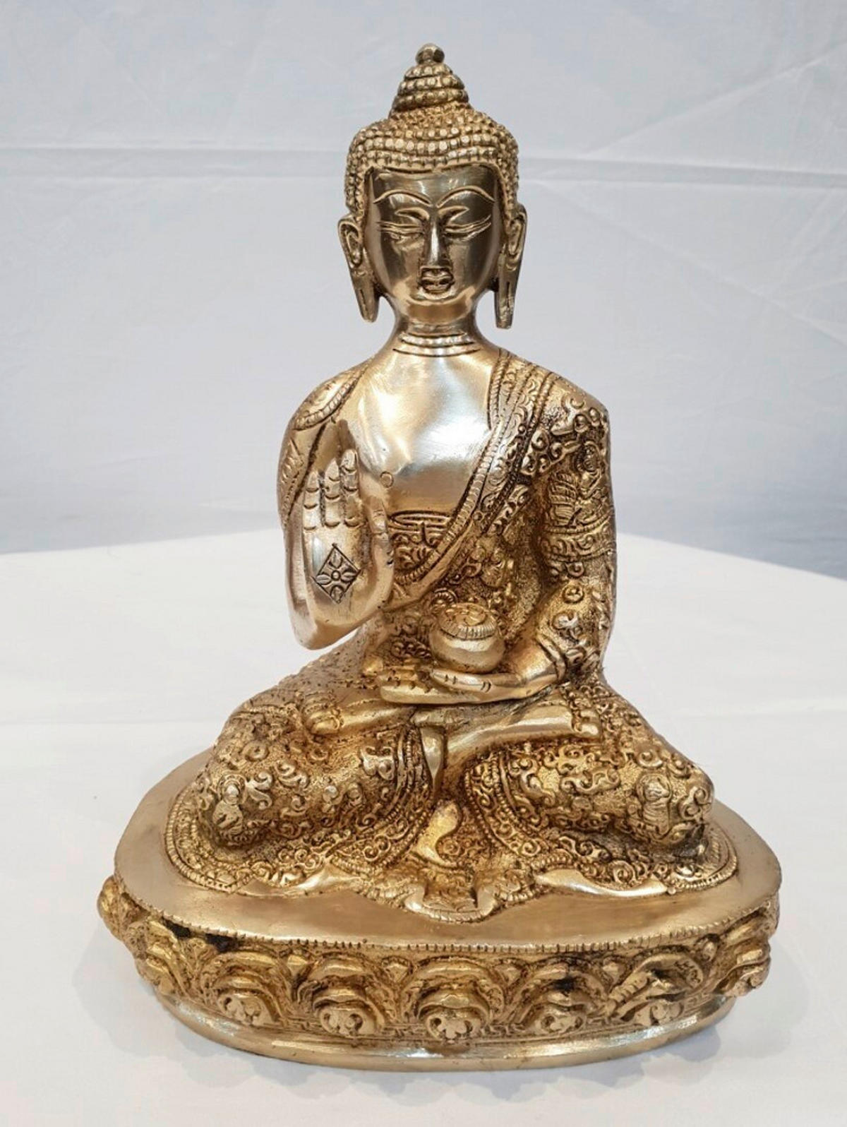 SZOBOR - aranyszínű, Lifestyle, fém (18/11/23cm) - Ambia Home