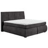 BOXSPRINGBETT 160/200 cm  in Anthrazit  - Wengefarben/Anthrazit, Konventionell, Holz/Textil (160/200cm) - Xora